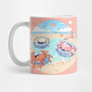 Crabs chilling at the beach Mug